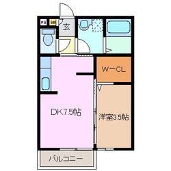 津駅 徒歩25分 1階の物件間取画像